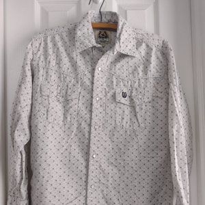 Men's U.S. Western Size XS Button down shirt, pearl snap button Long sleeves